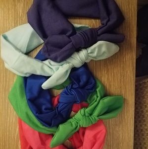 Cotton hair headbands - set of 6